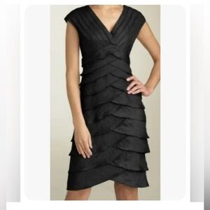 Arianna Papell Black Cocktail Dress Sz 12